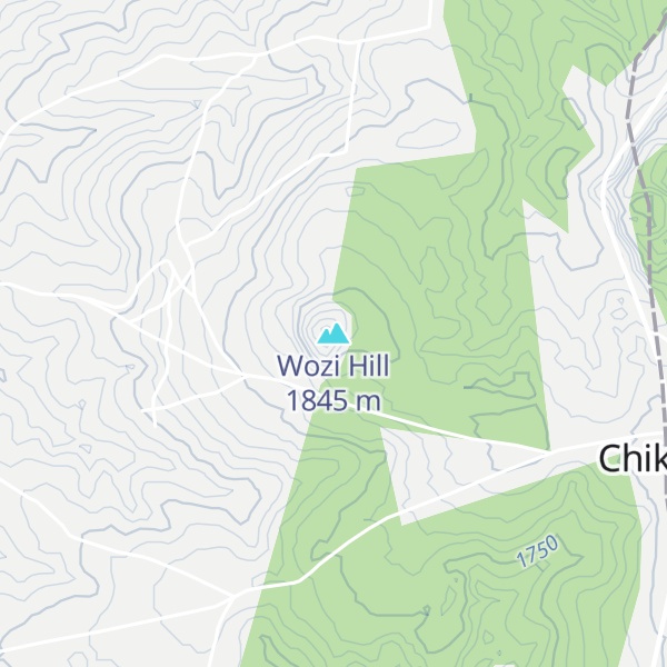 Map of Wozi Hill