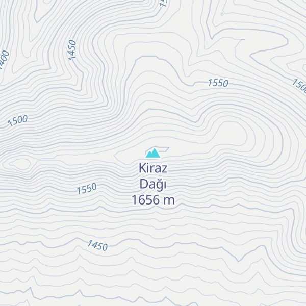 Map of Kiraz Dağı