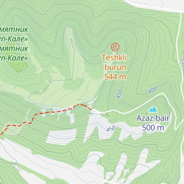 Map of Mangup-Kale
