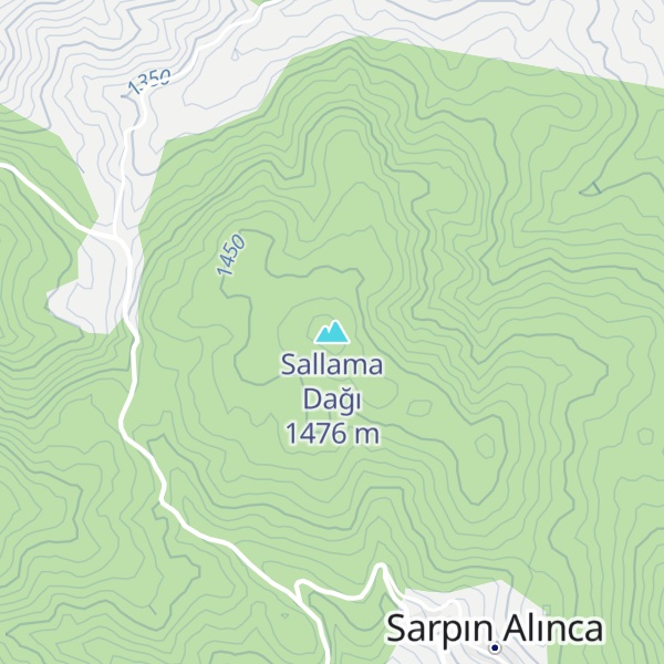 Map of Sallama Dağı