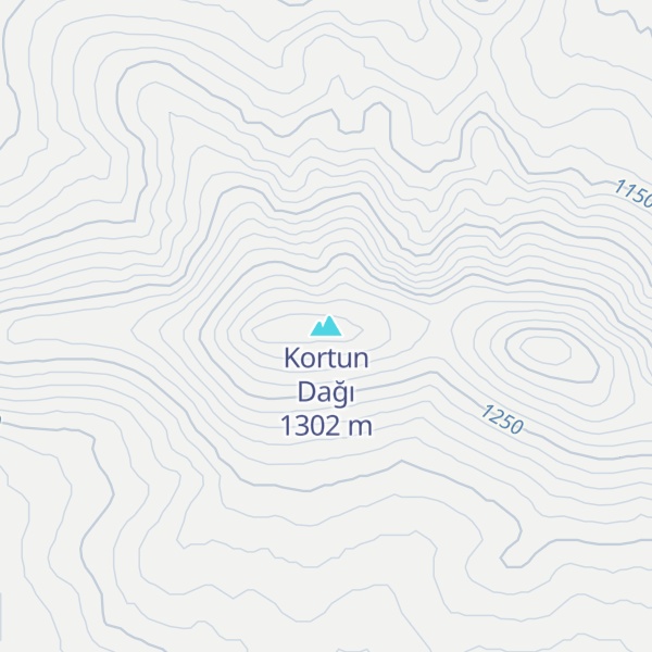 Map of Kortun Dağı