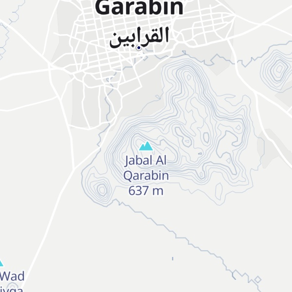 Map of Jabal Al Qarabin