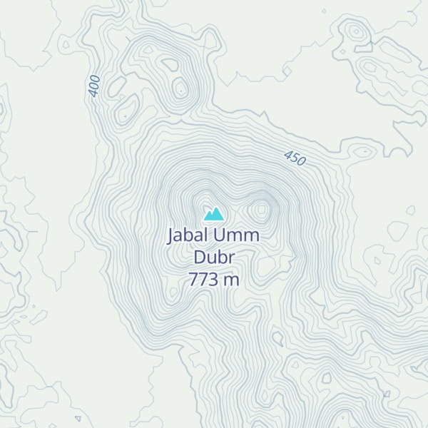 Map of Jabal Umm Dubr