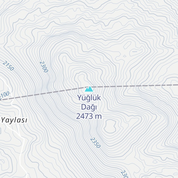 Map of Yüğlük Dağı