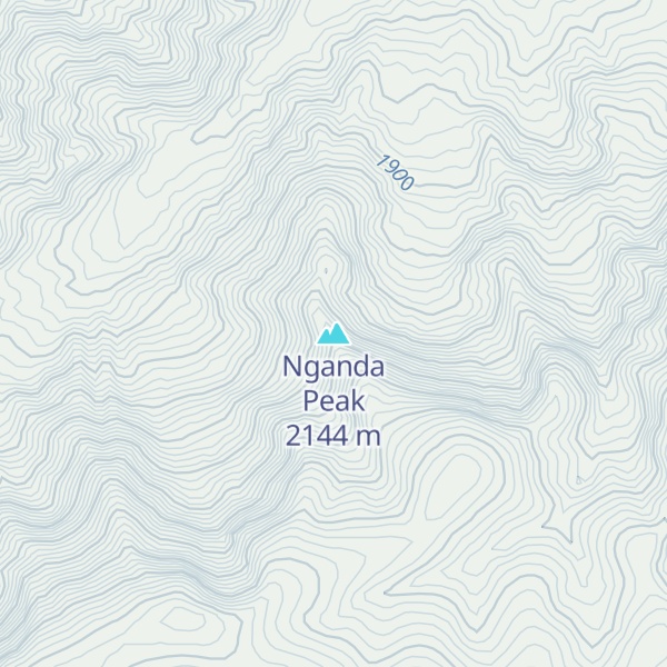 Map of Nganda Peak