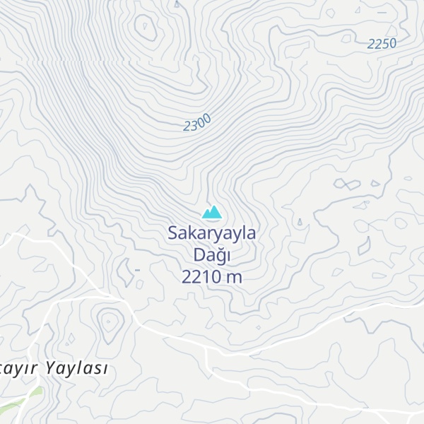 Map of Sakaryayla Dağı
