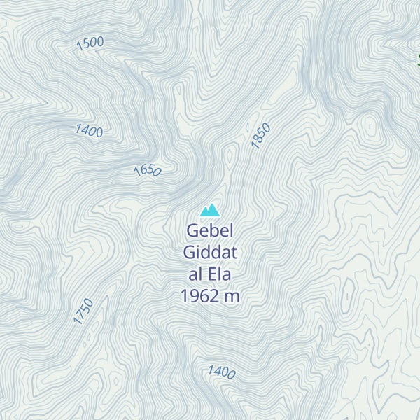 Map of Gebel Giddat al Ela