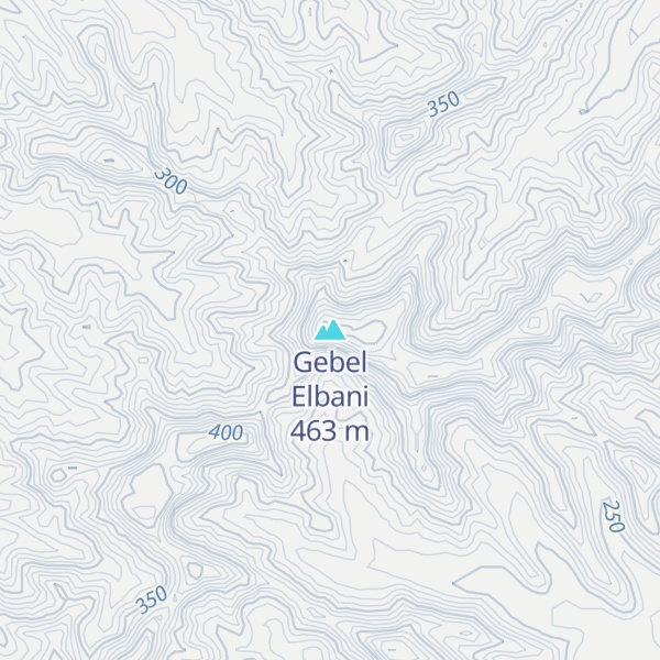 Map of Gebel Elbani