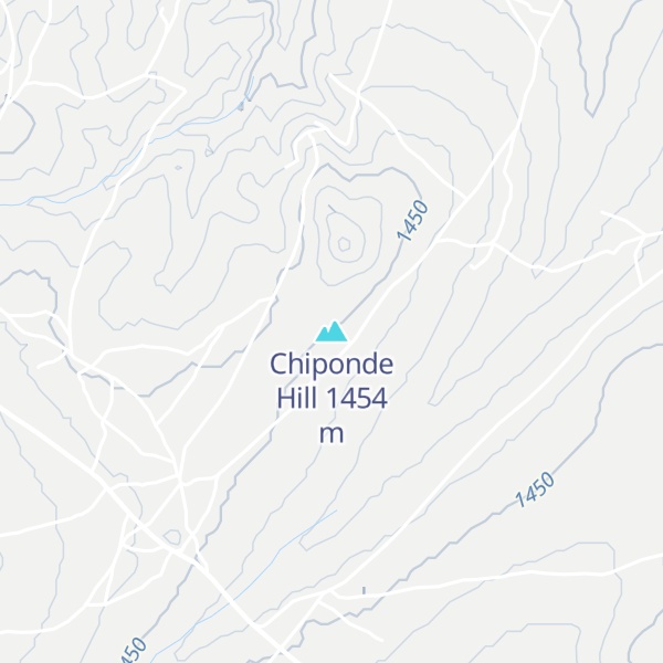 Map of Chiponde Hill