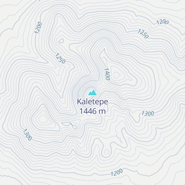 Map of Kaletepe
