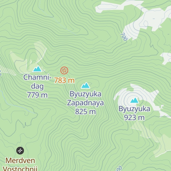 Map of Byuzyuka Zapadnaya