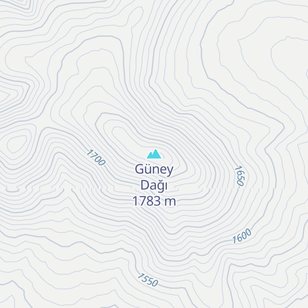 Map of Güney Dağı