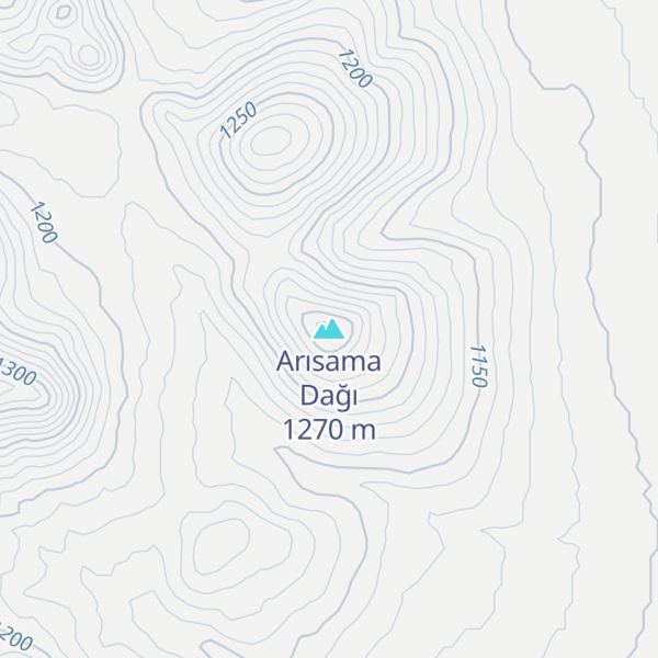 Map of Arısama Dağı