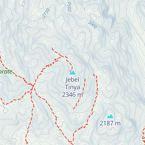 Map of Jebel Tinya