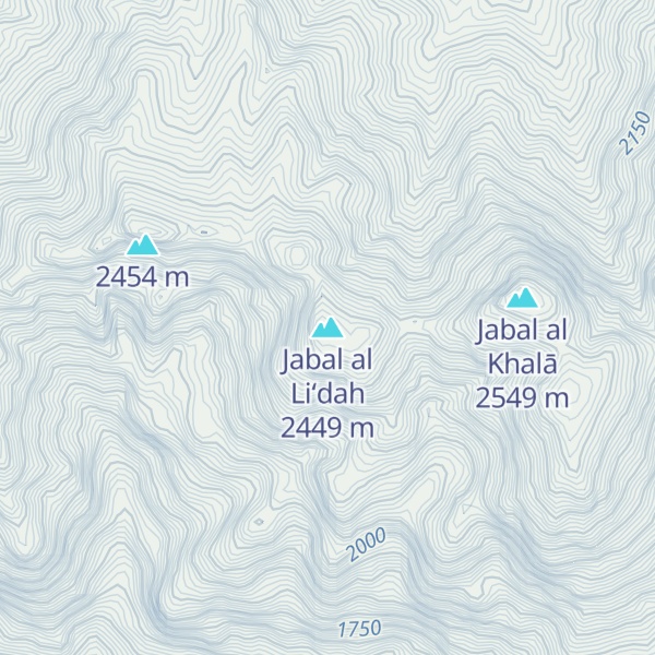 Map of Jabal al Li‘dah