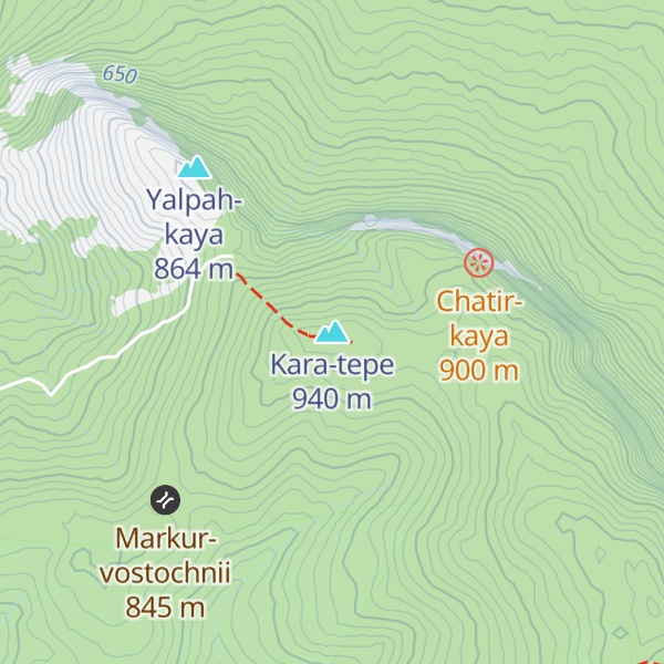 Map of Kara-tepe