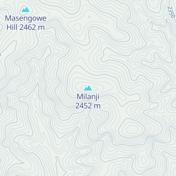 Map of Milanji