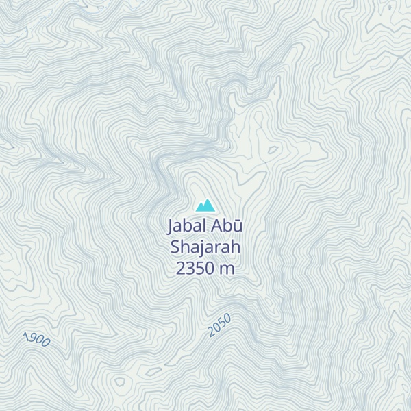 Map of Jabal Abū Shajarah