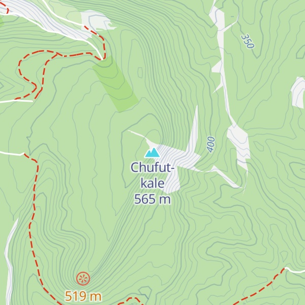 Map of Chufut-kale