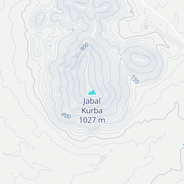Map of Jabal Kurba
