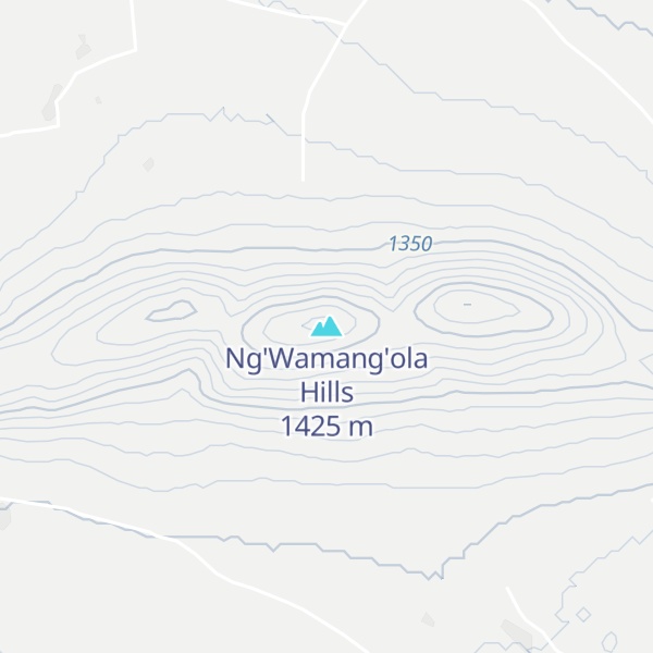 Map of Ng'Wamang'ola Hills