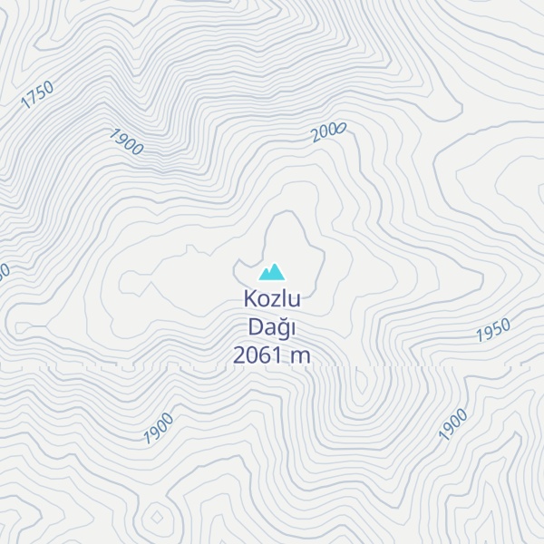 Map of Kozlu Dağı