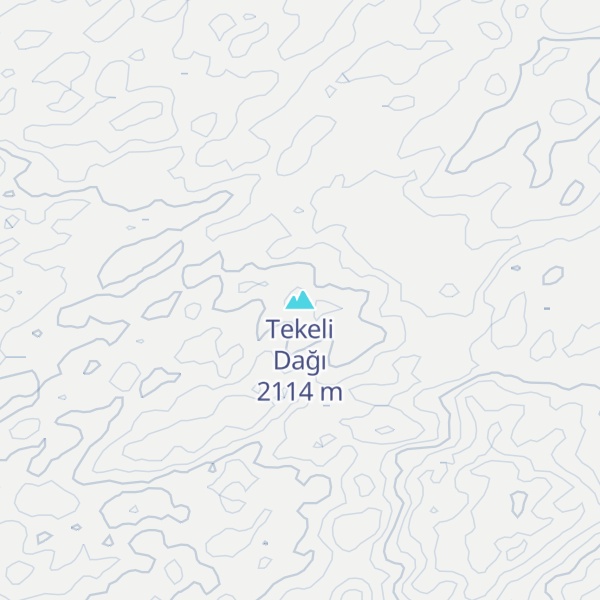 Map of Tekeli Dağı