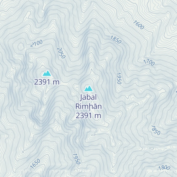 Map of Jabal Rimḩān