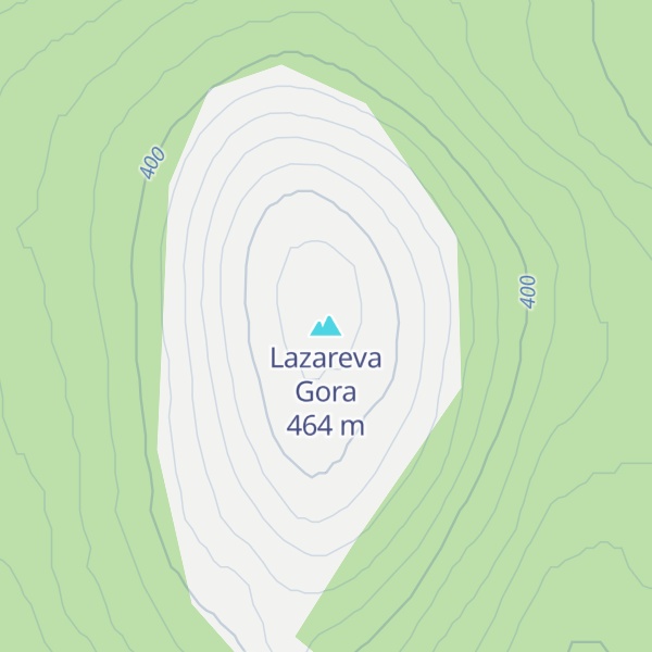 Map of Lazareva Gora