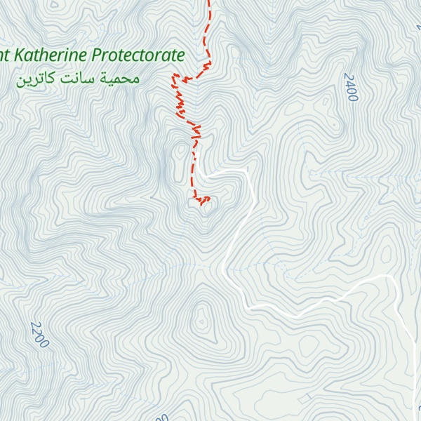 Map of Mount Catherine