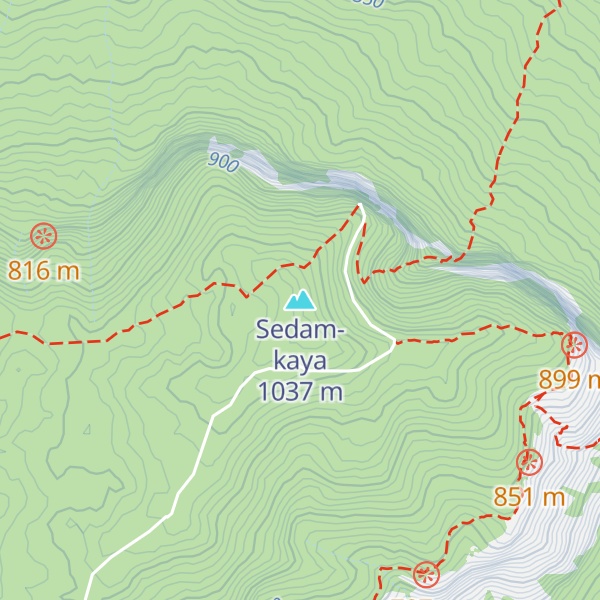 Map of Sedam-kaya