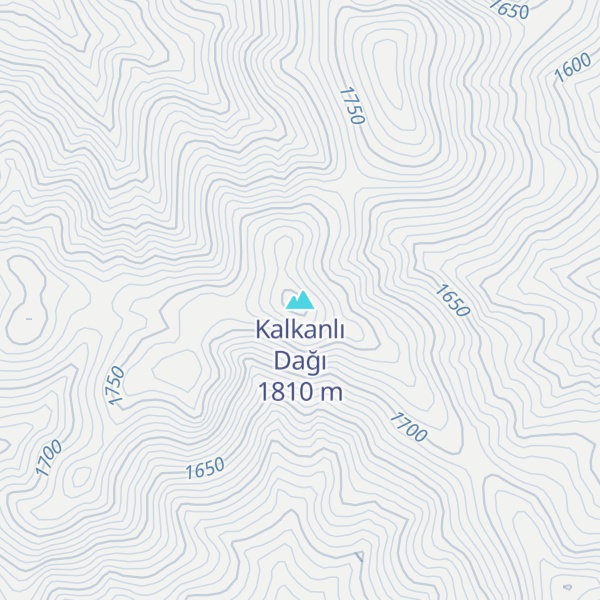Map of Kalkanlı Dağı