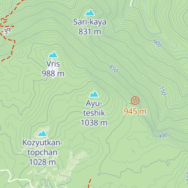Map of Ayu-teshik