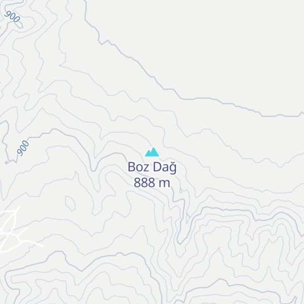 Map of Boz Dağ
