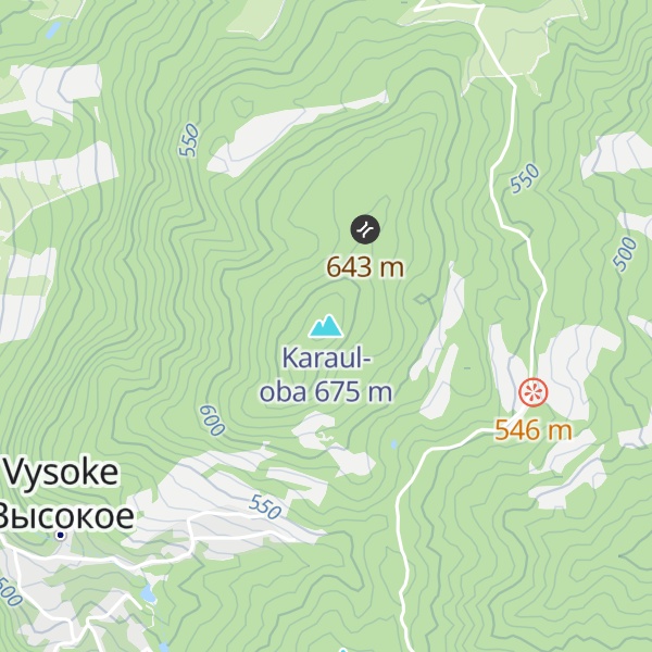 Map of Karaul-oba