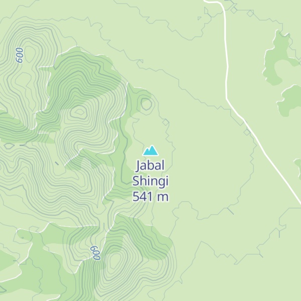 Map of Jabal Shingi