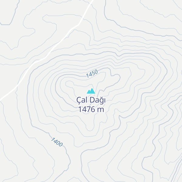 Map of Çal Dağı