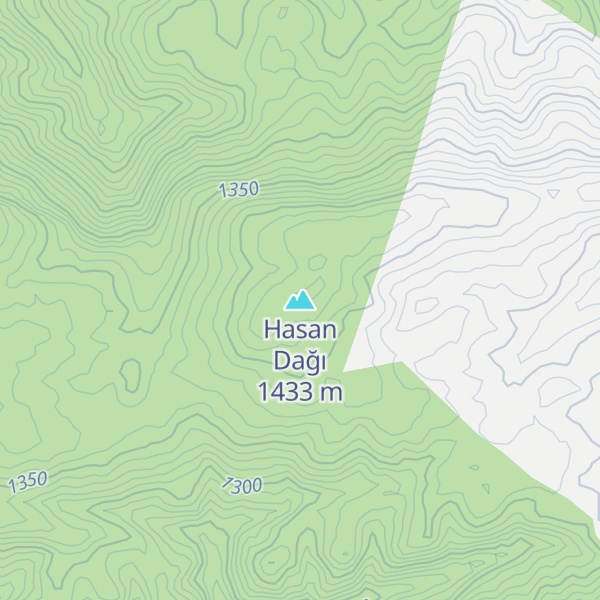 Map of Hasan Dağı