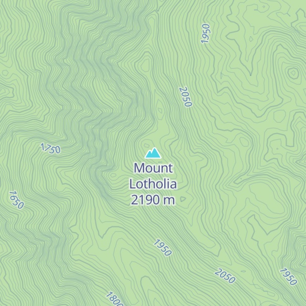 Map of Mount Lotholia