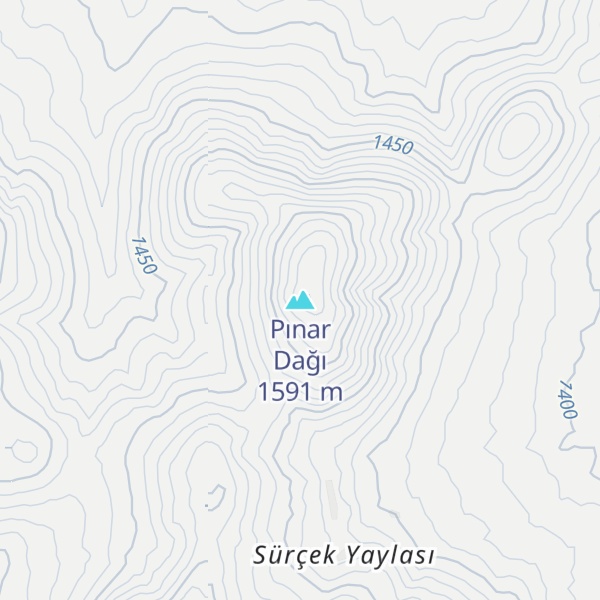 Map of Pınar Dağı