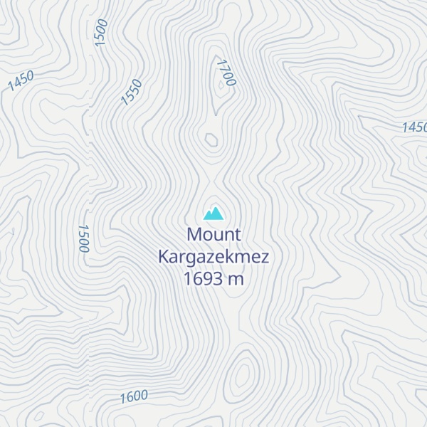 Map of Mount Kargazekmez