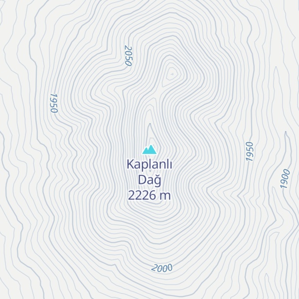Map of Kaplanlı Dağ