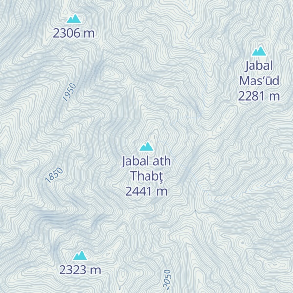 Map of Jabal ath Thabţ