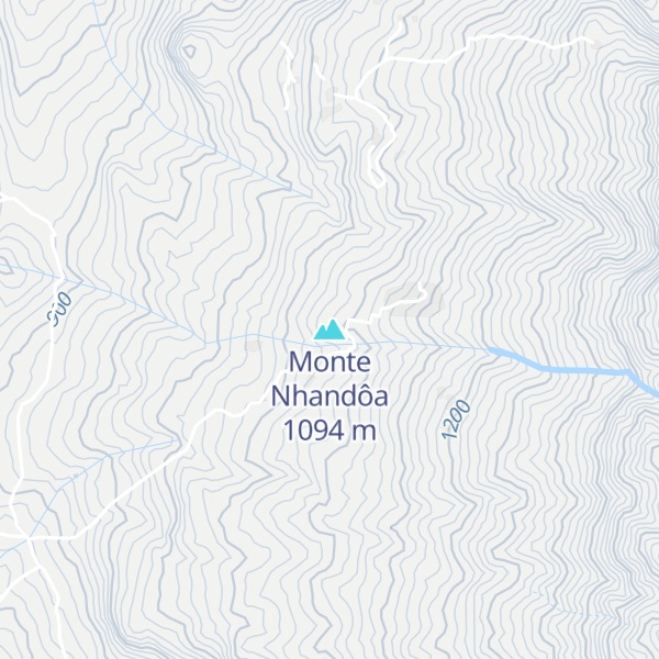 Map of Monte Nhandôa