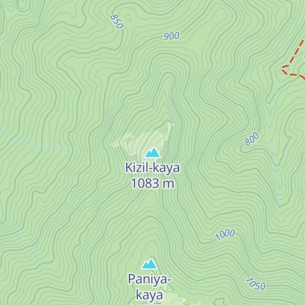 Map of Kizil-kaya