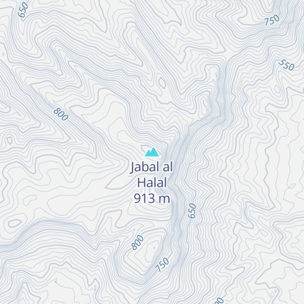 Map of Jabal al Halal