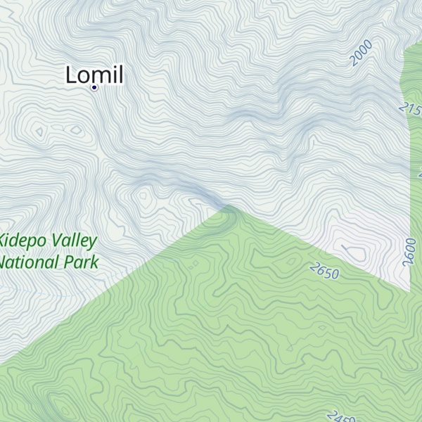 Map of Mount Morungole