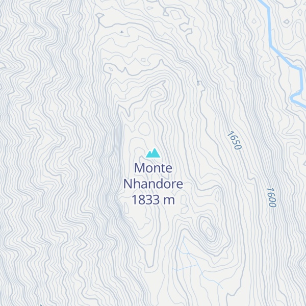 Map of Monte Nhandore