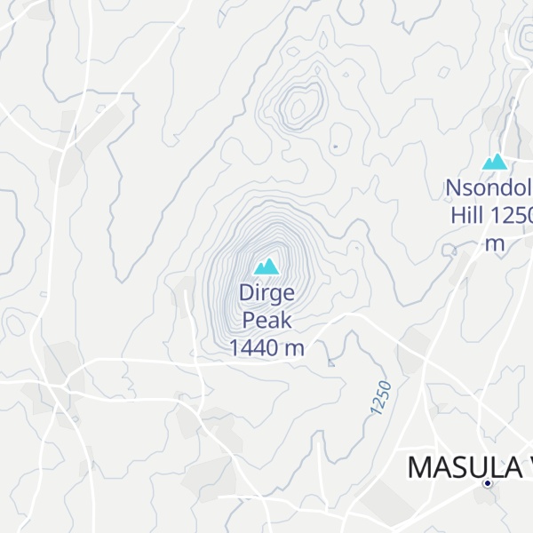 Map of Dirge Peak