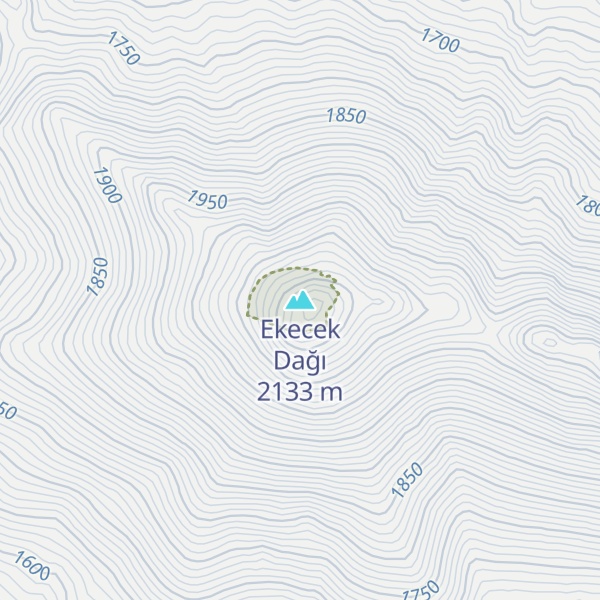 Map of Ekecek Dağı